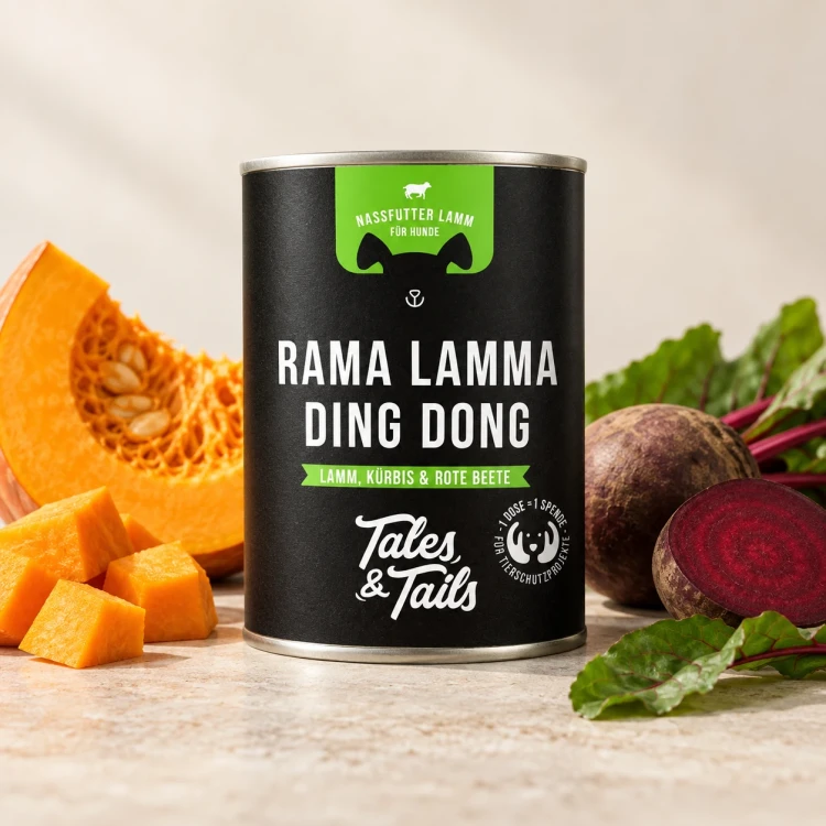 Jagnięcina 400 g — Na jasnym tle — Tales & Tails
