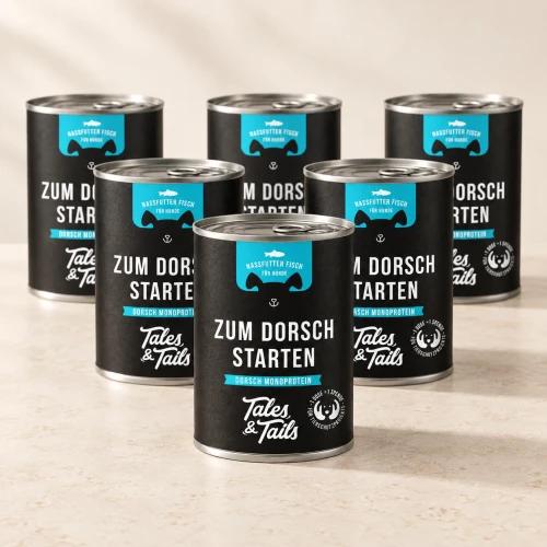 Dorsz 6 × 400 g — Na jasnym tle — Tales & Tails