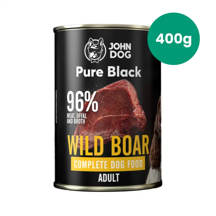 Karma nmokra dla psa Dzik John Dog Pure Black