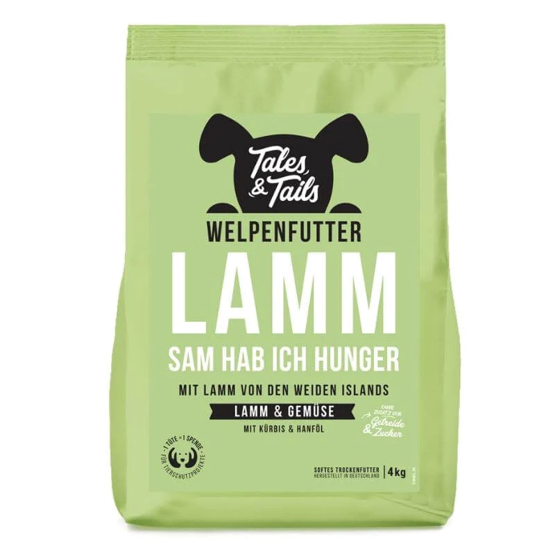 Tales & Tails Junior jagnięcina 4 kg – karma półwilgotna