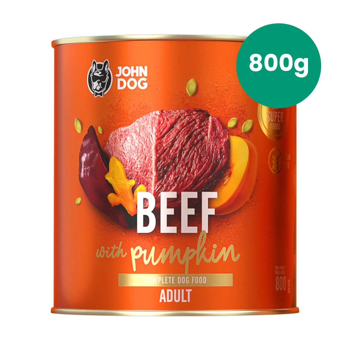 John Dog Pumpkin wołowina z dynią 800 g – karma mokra