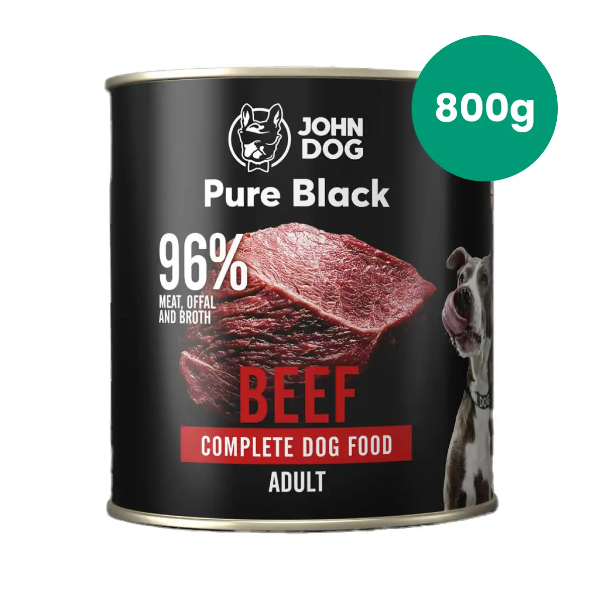 John Dog Pure Black wołowina 800 g – puszka
