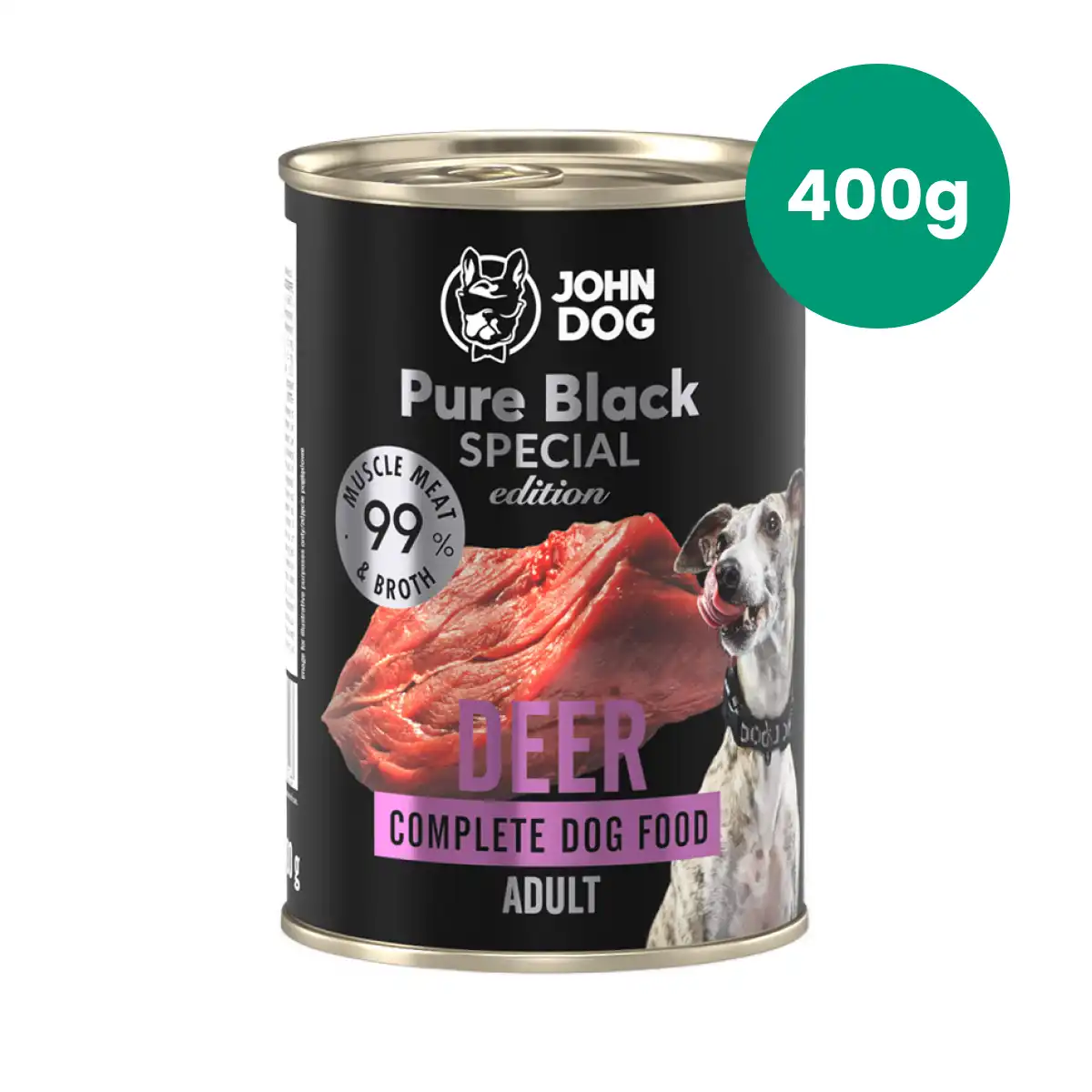 John Dog Pure Black Special Edition jeleń 400 g – puszka